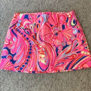 Lilly Pulitzer January Skort in the "Reef Retreat Retro Swirl" print